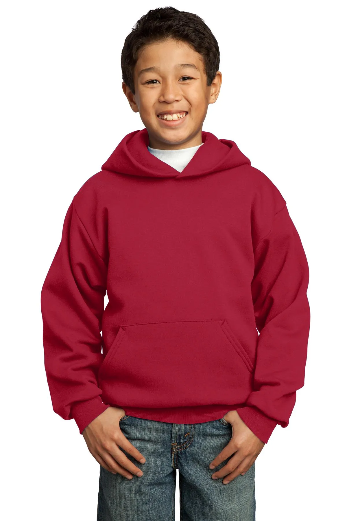 Port & Company - Youth Core Fleece Pullover Hooded Sweatshirt. PC90YH