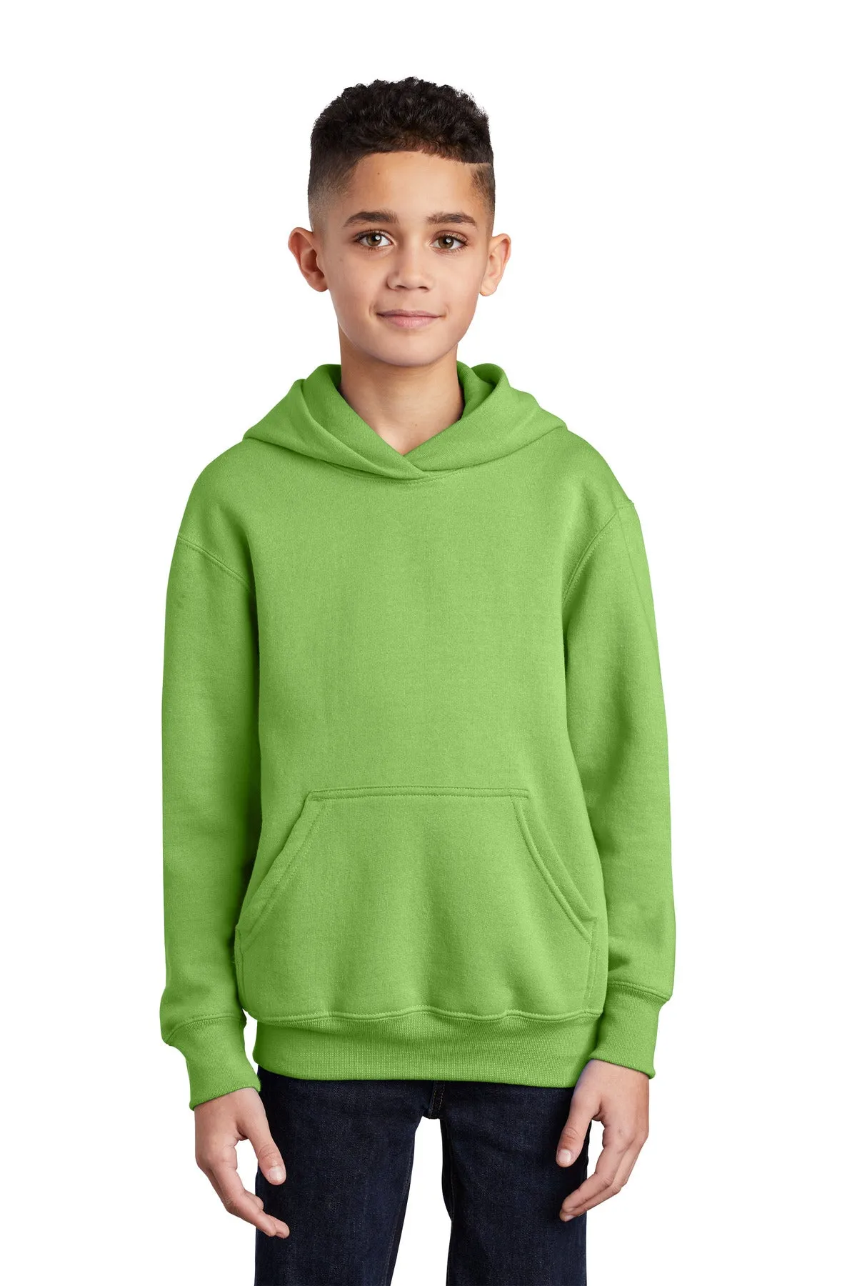 Port & Company - Youth Core Fleece Pullover Hooded Sweatshirt. PC90YH