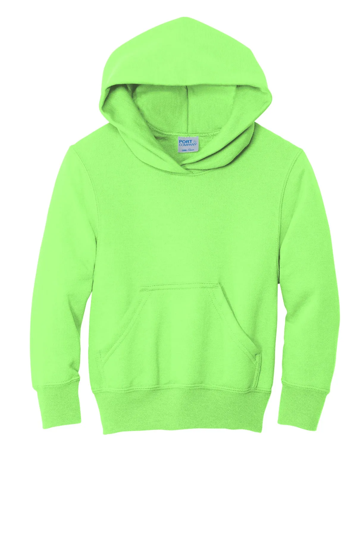 Port & Company - Youth Core Fleece Pullover Hooded Sweatshirt. PC90YH