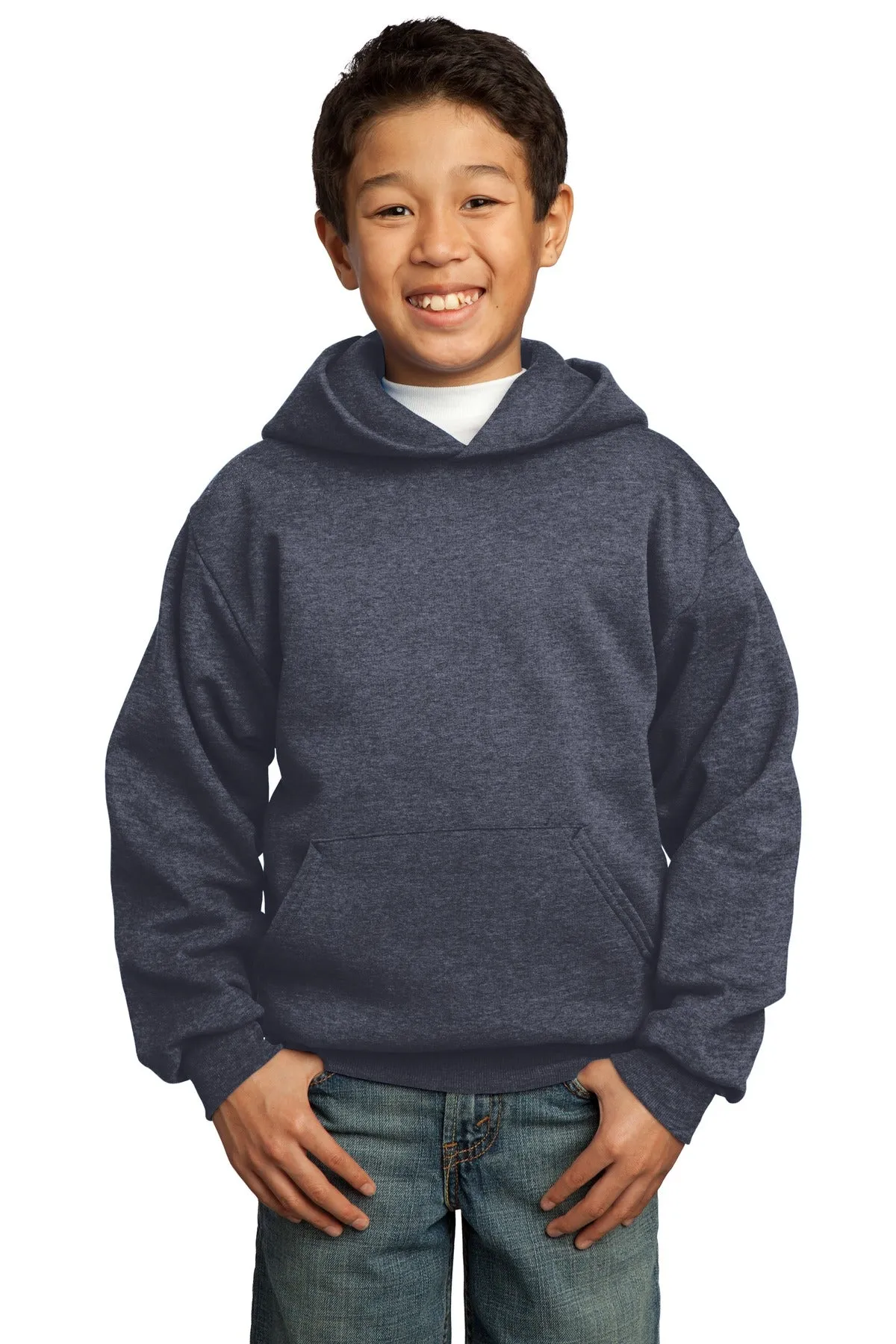Port & Company - Youth Core Fleece Pullover Hooded Sweatshirt. PC90YH