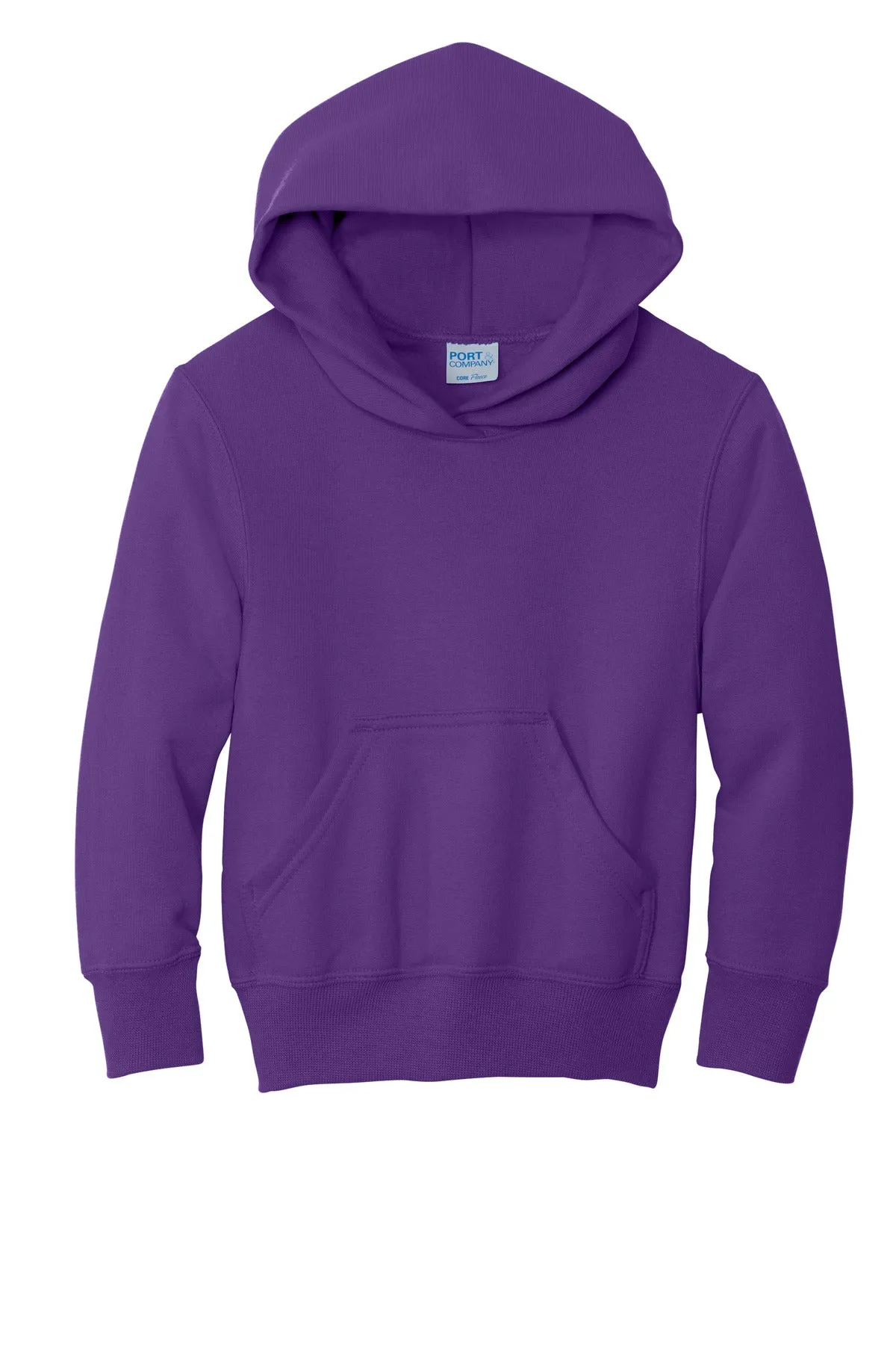 Port & Company - Youth Core Fleece Pullover Hooded Sweatshirt. PC90YH
