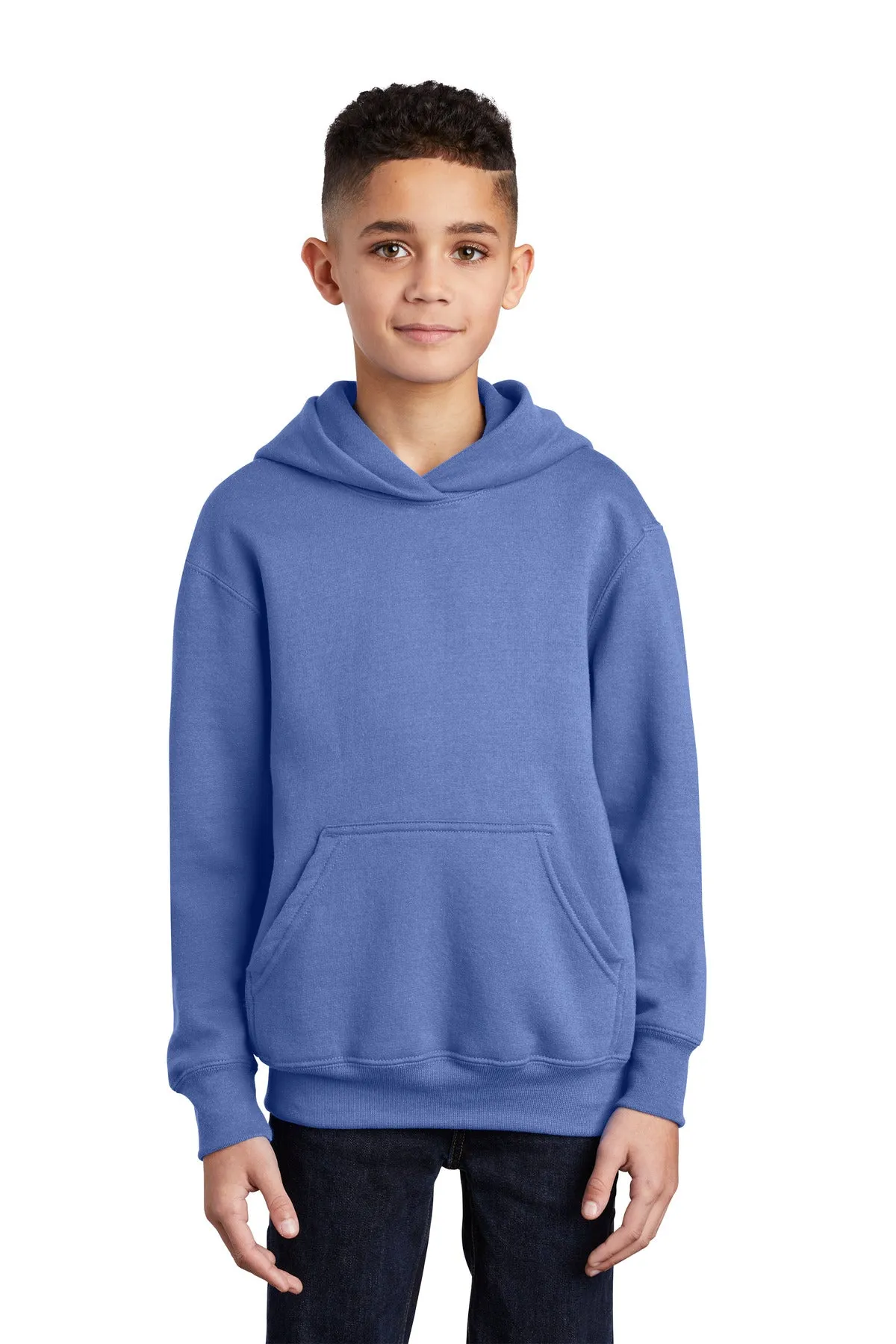 Port & Company - Youth Core Fleece Pullover Hooded Sweatshirt. PC90YH