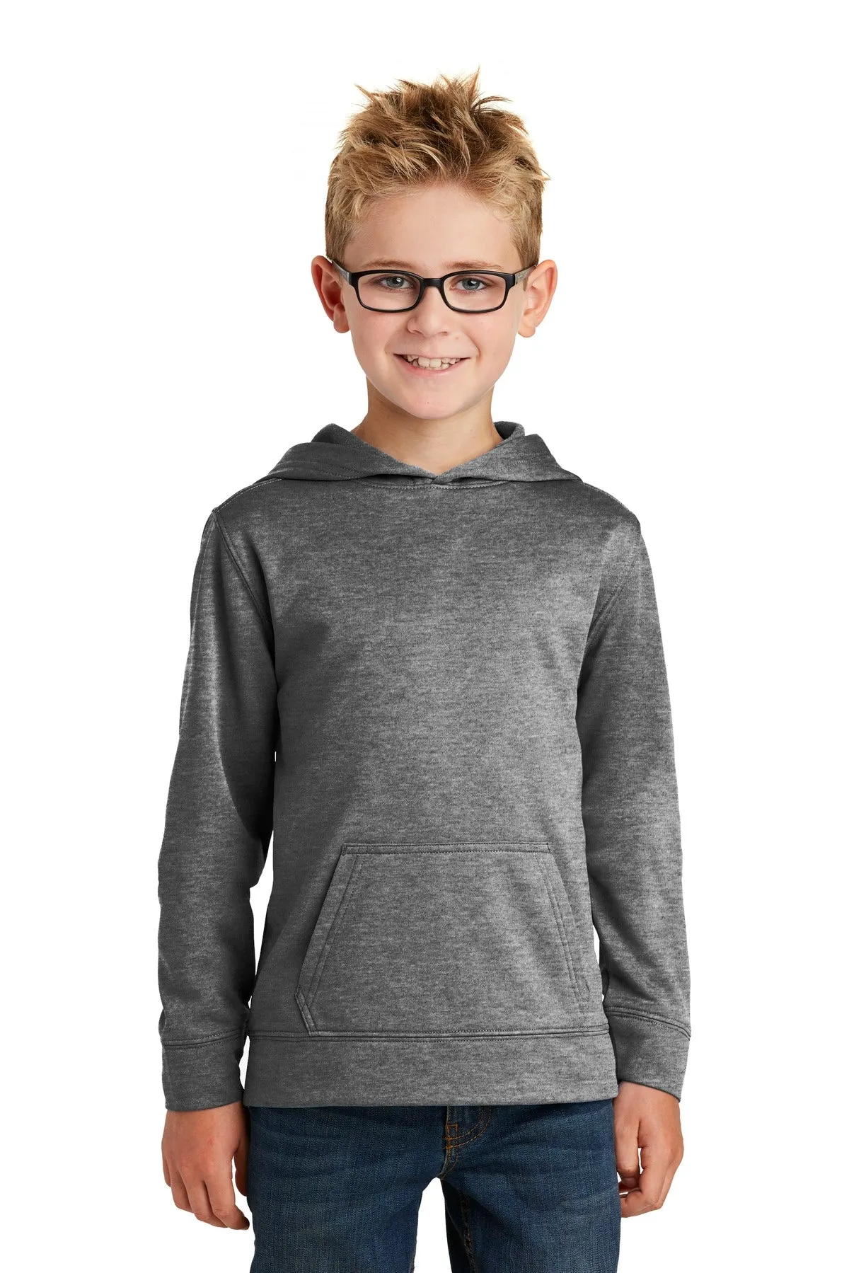 Port & Company - Youth Core Fleece Pullover Hooded Sweatshirt. PC90YH