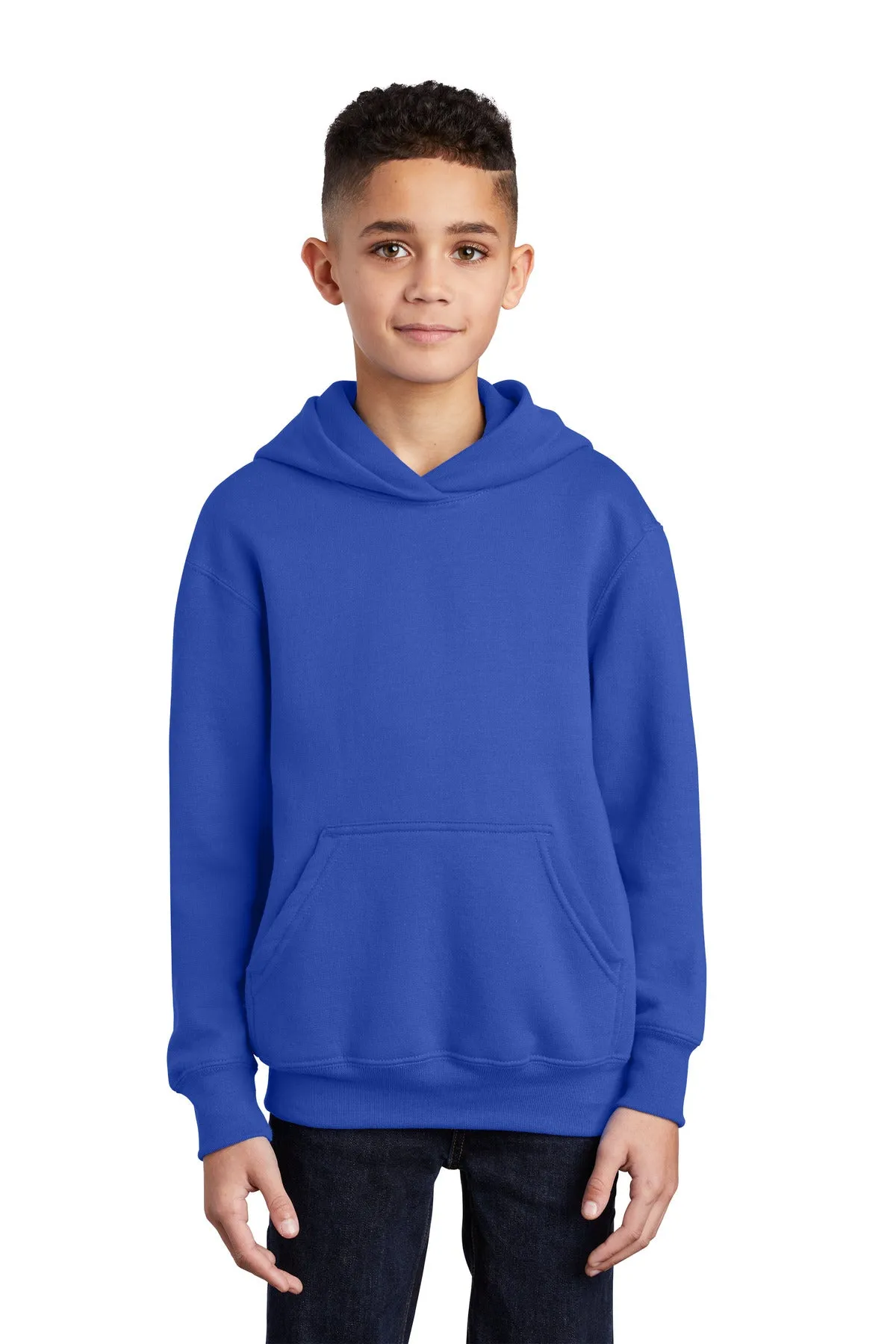 Port & Company - Youth Core Fleece Pullover Hooded Sweatshirt. PC90YH