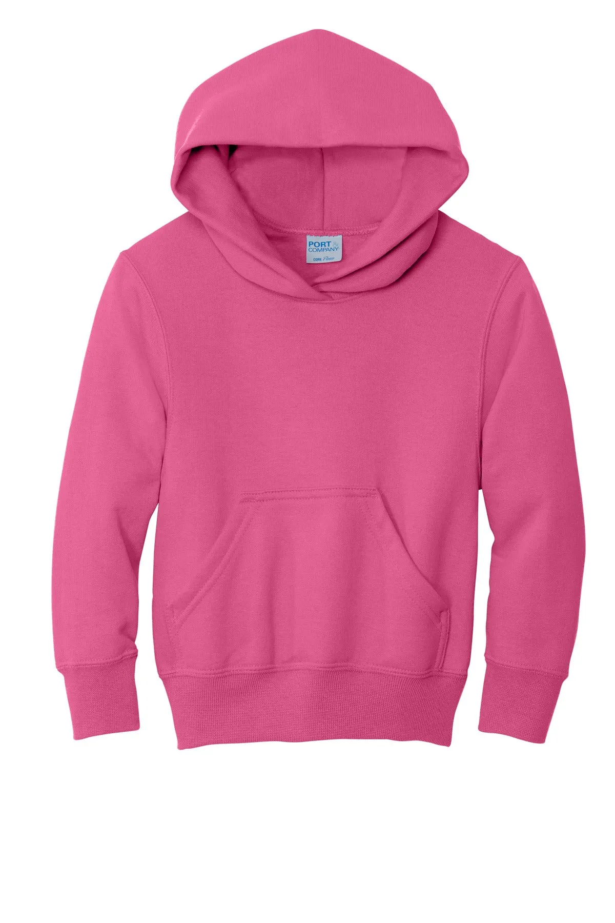 Port & Company - Youth Core Fleece Pullover Hooded Sweatshirt. PC90YH