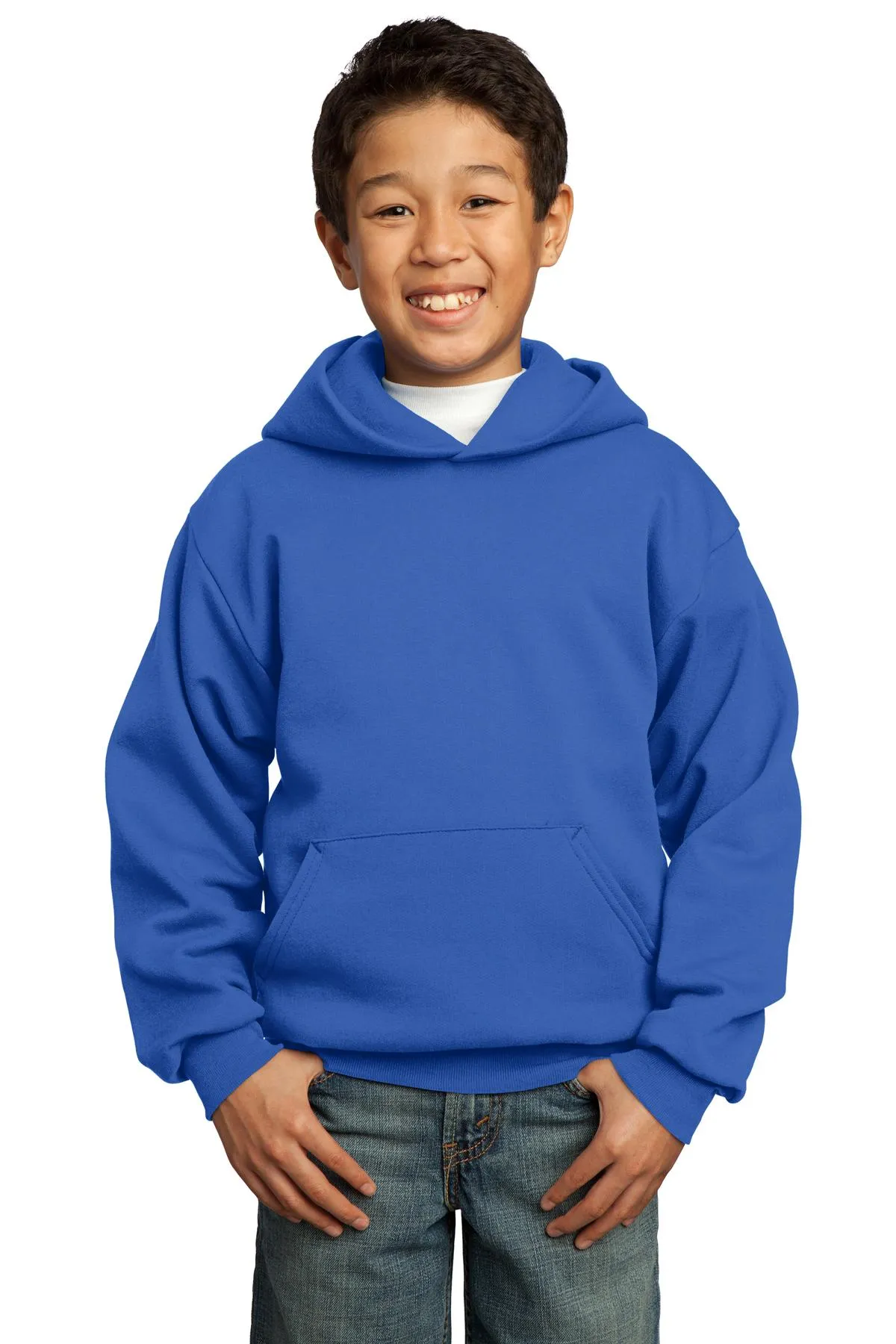 Port & Company - Youth Core Fleece Pullover Hooded Sweatshirt. PC90YH