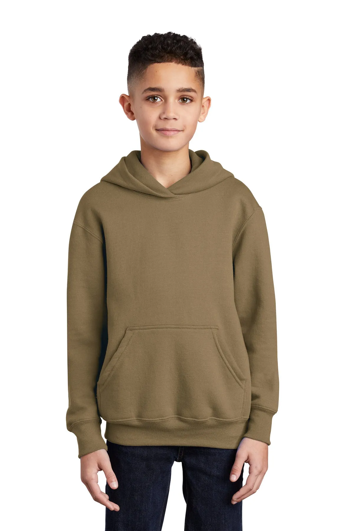 Port & Company - Youth Core Fleece Pullover Hooded Sweatshirt. PC90YH
