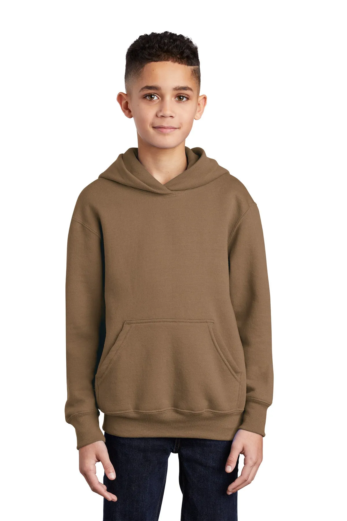 Port & Company - Youth Core Fleece Pullover Hooded Sweatshirt. PC90YH