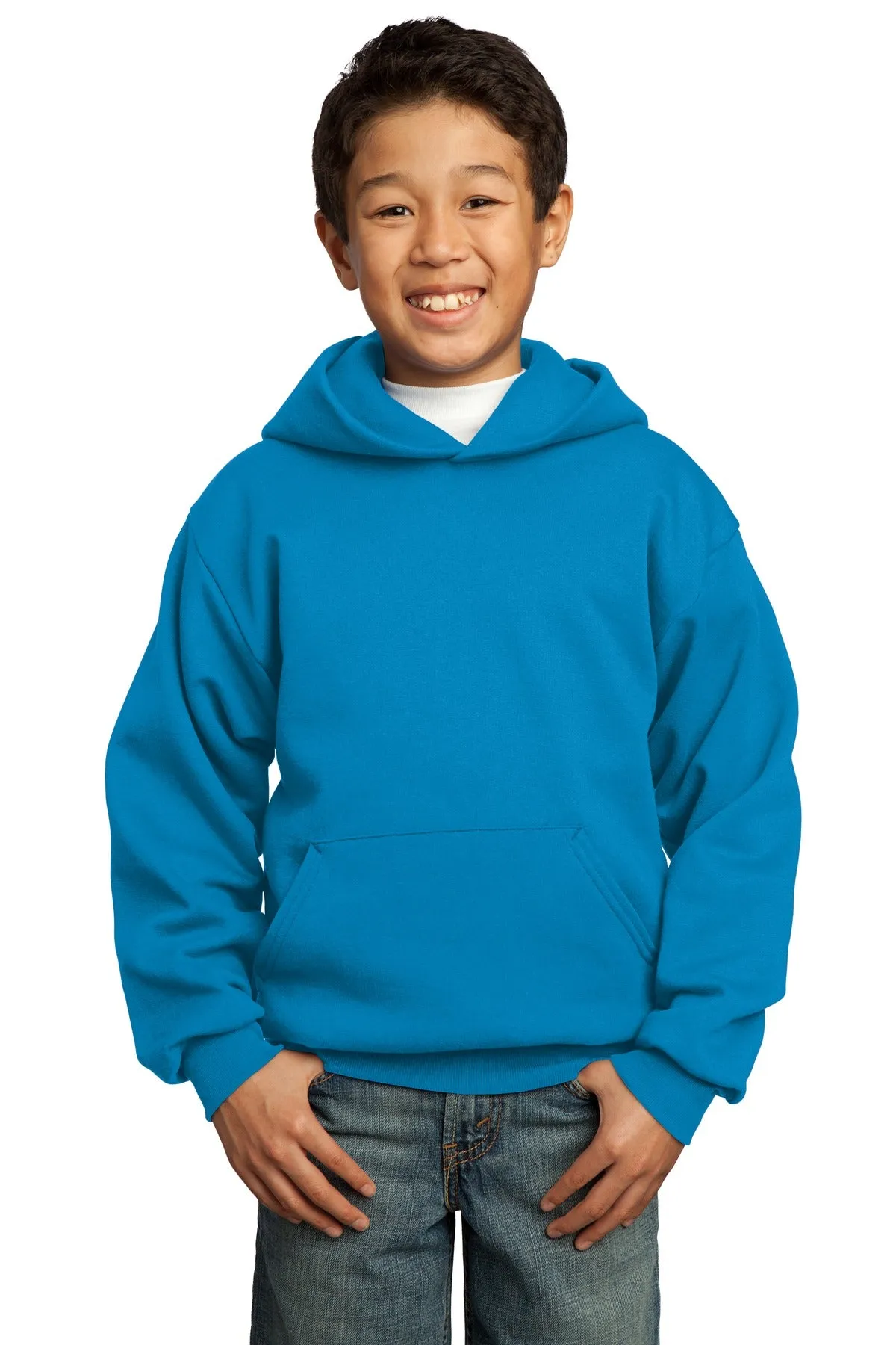 Port & Company - Youth Core Fleece Pullover Hooded Sweatshirt. PC90YH