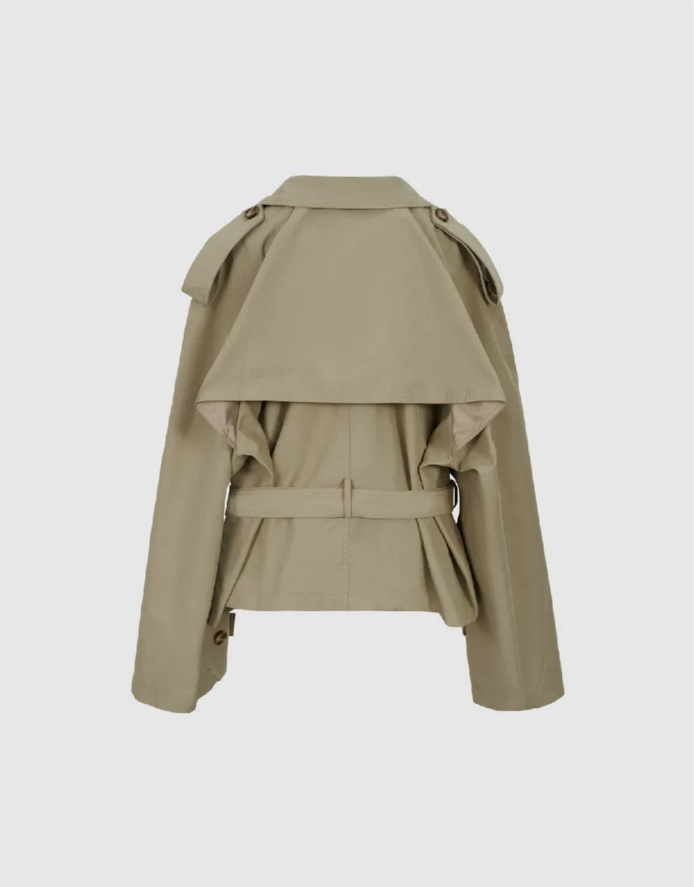 Raglan Sleeve Skater Trench Coat