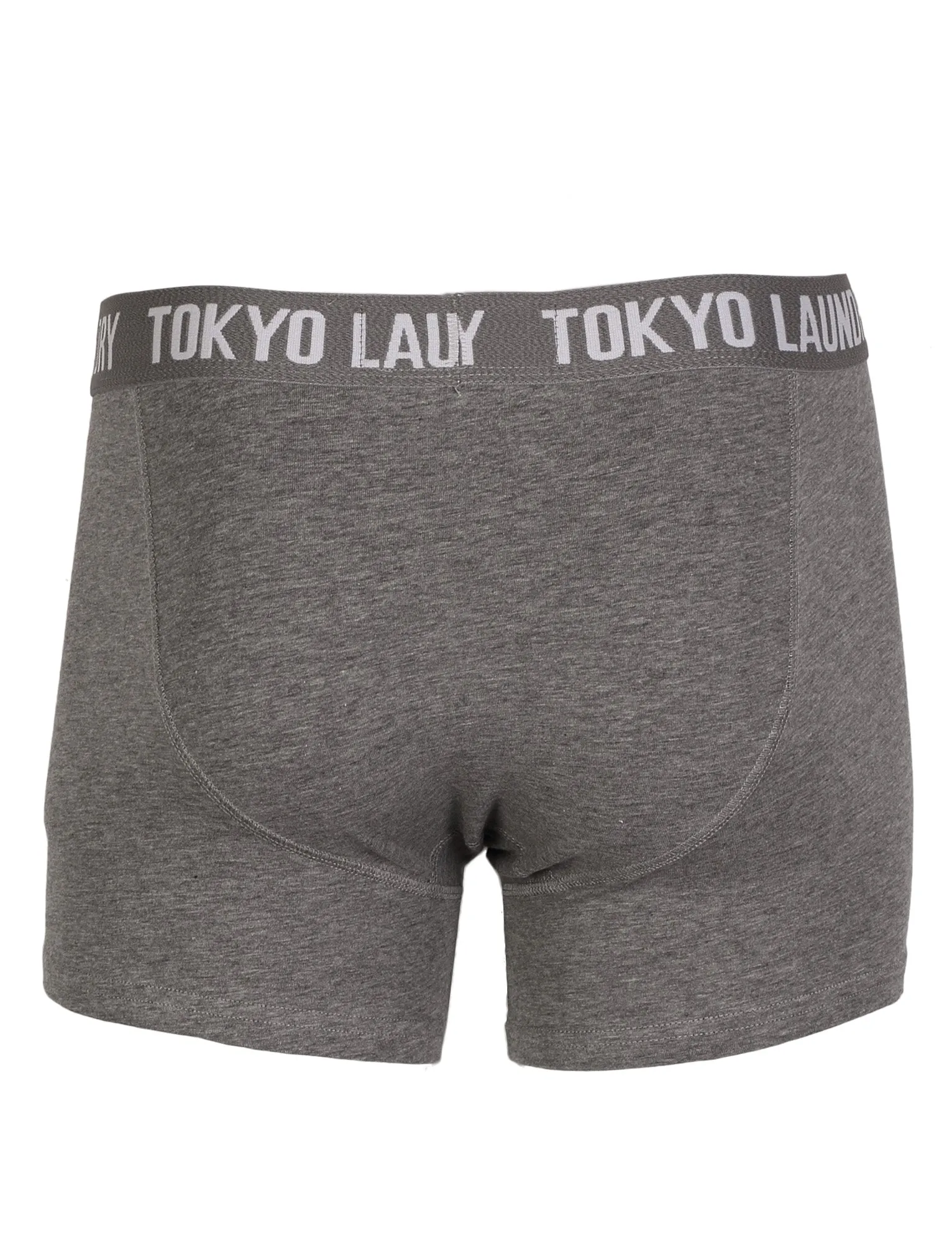 Roman ( 2 Pack) Boxer Shorts Set in Mid Grey Marl / Yolk Yellow - Tokyo Laundry