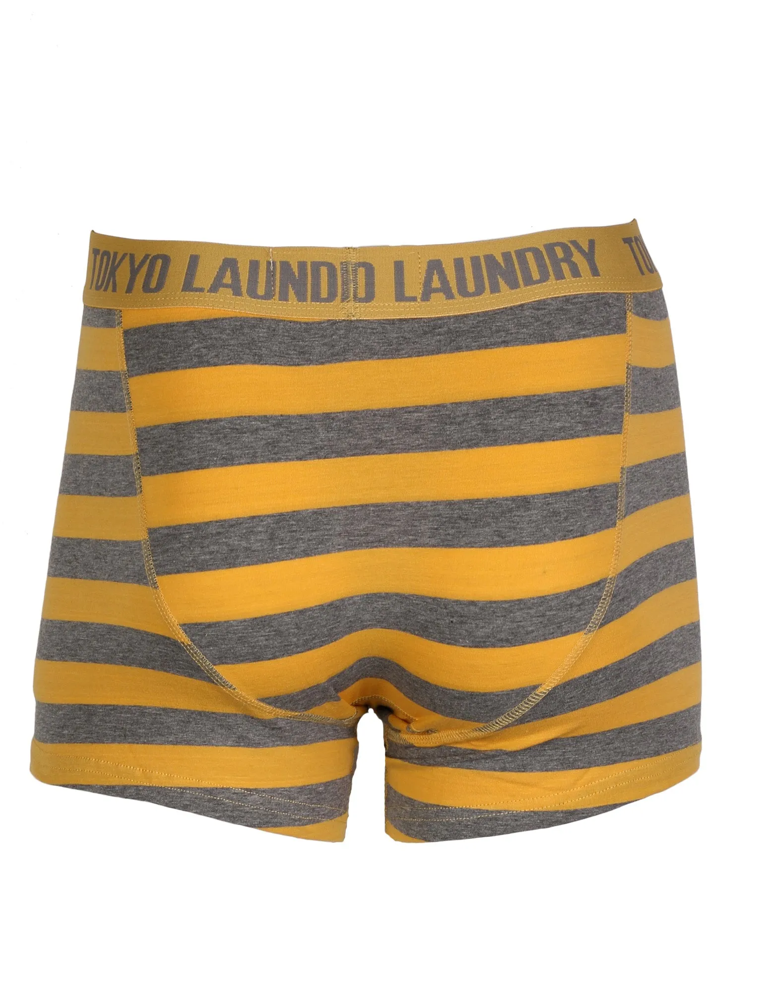 Roman ( 2 Pack) Boxer Shorts Set in Mid Grey Marl / Yolk Yellow - Tokyo Laundry
