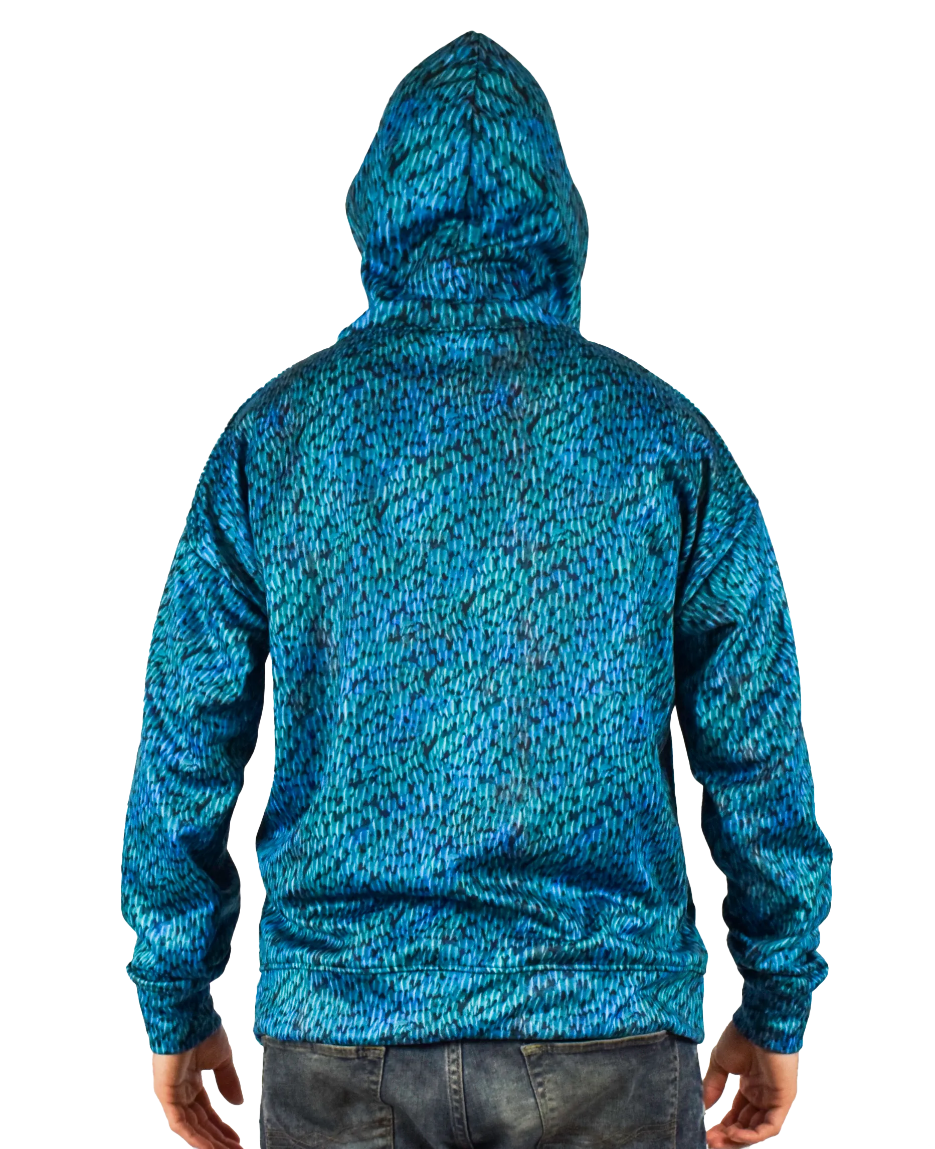 Shark Allies Shark Skin Pullover Hoodie by Leeward Look