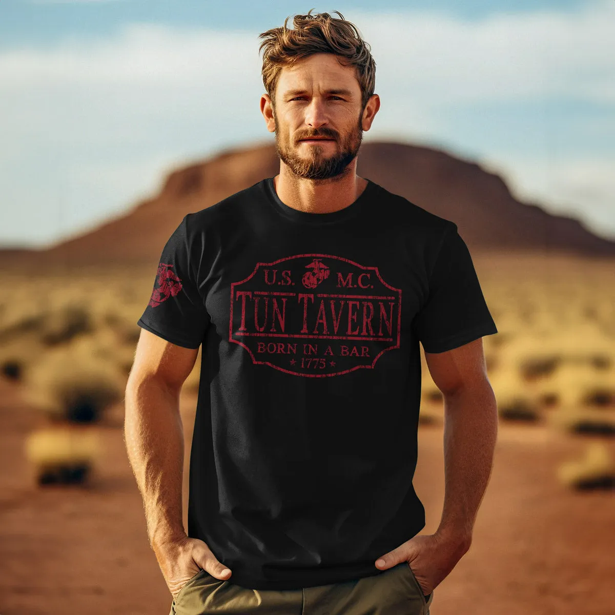 USMC Tun Tavern 7.62 Design Men's T-Shirt