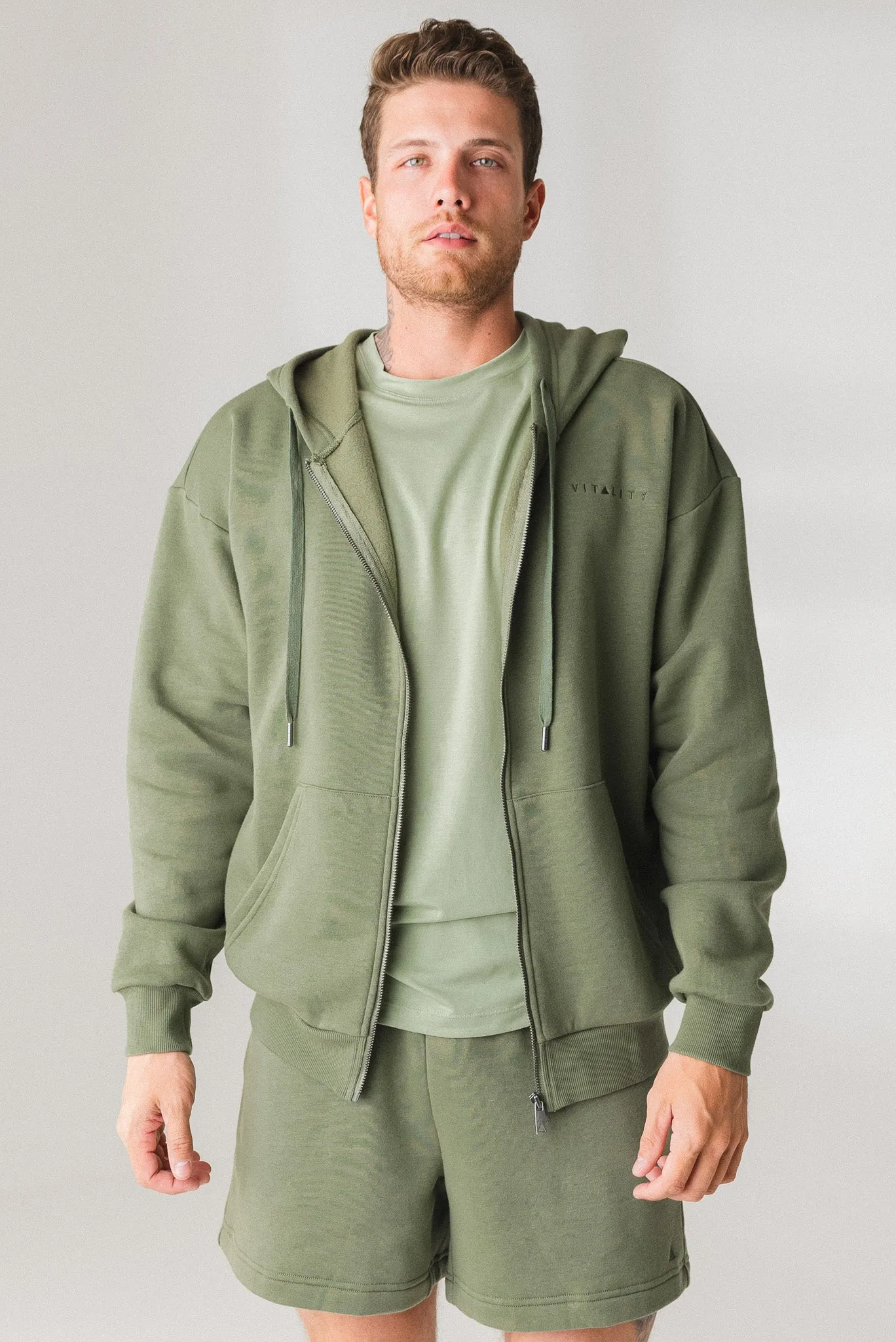 Vitality Cozy Uni Zip - Willow