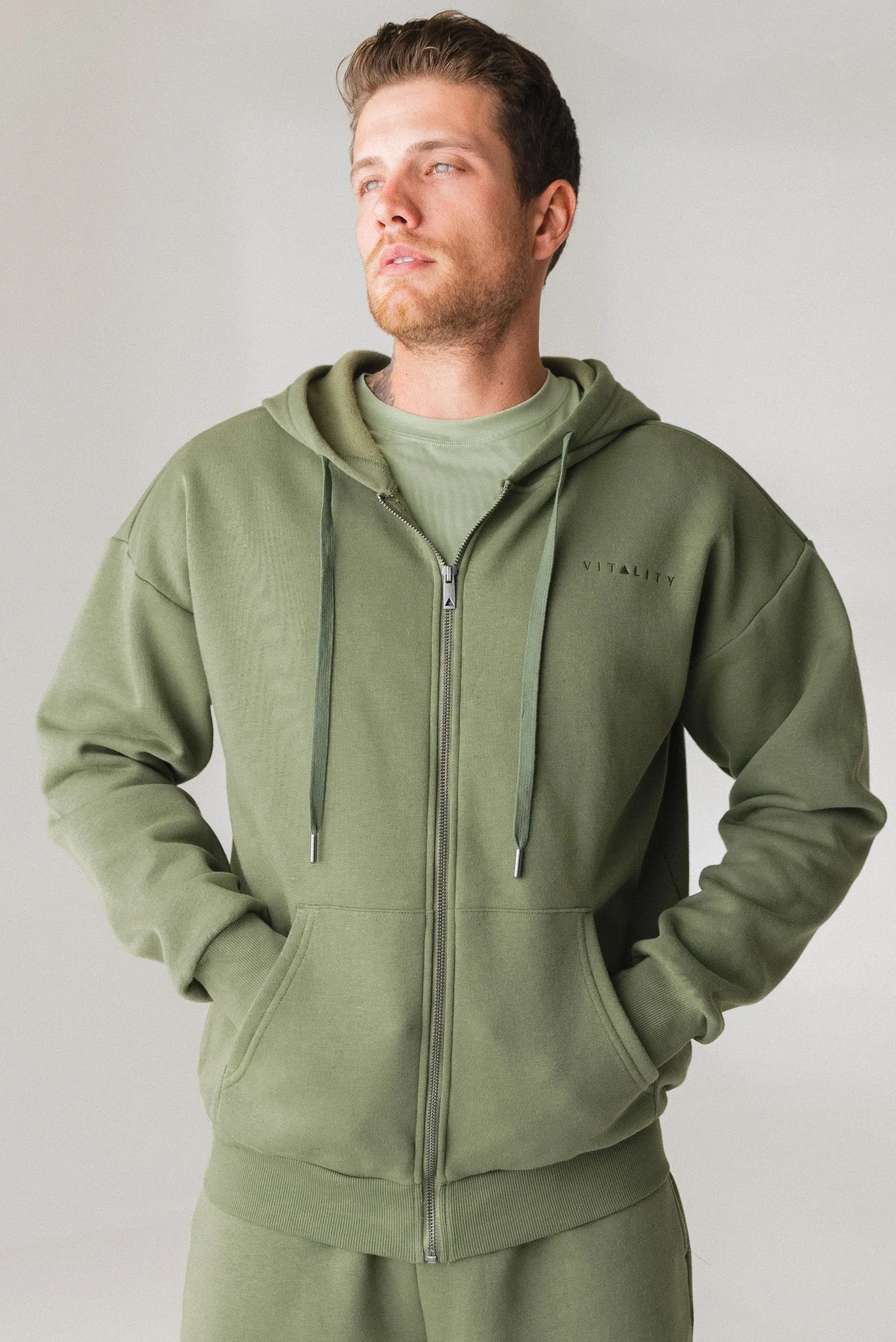 Vitality Cozy Uni Zip - Willow