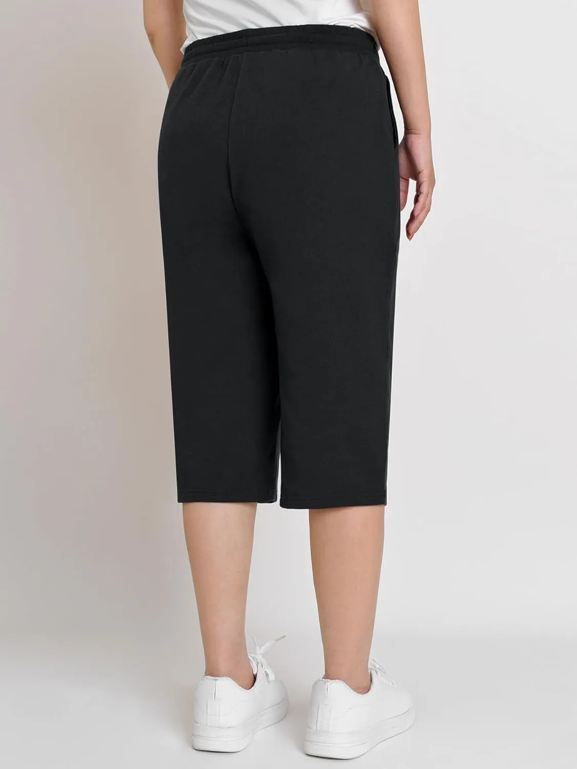 Weintee Women's 15" Capri Long Shorts with Pockets Below The Knee