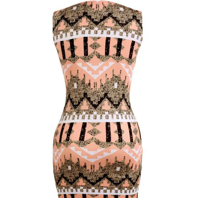 Women Wholesale Sleeveless Print Dresses