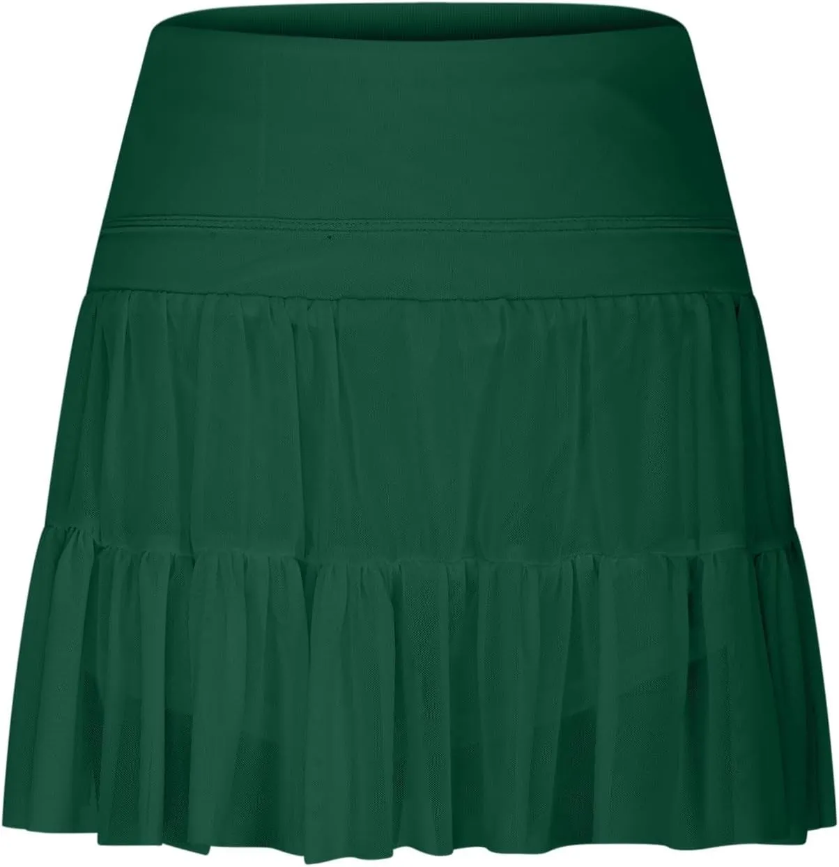 Womens Mini Skirt Flowy Pleated High Waisted Skort Ruffle Tennis Skirts Athletic Skater Golf Skirts with Shorts Pockets
