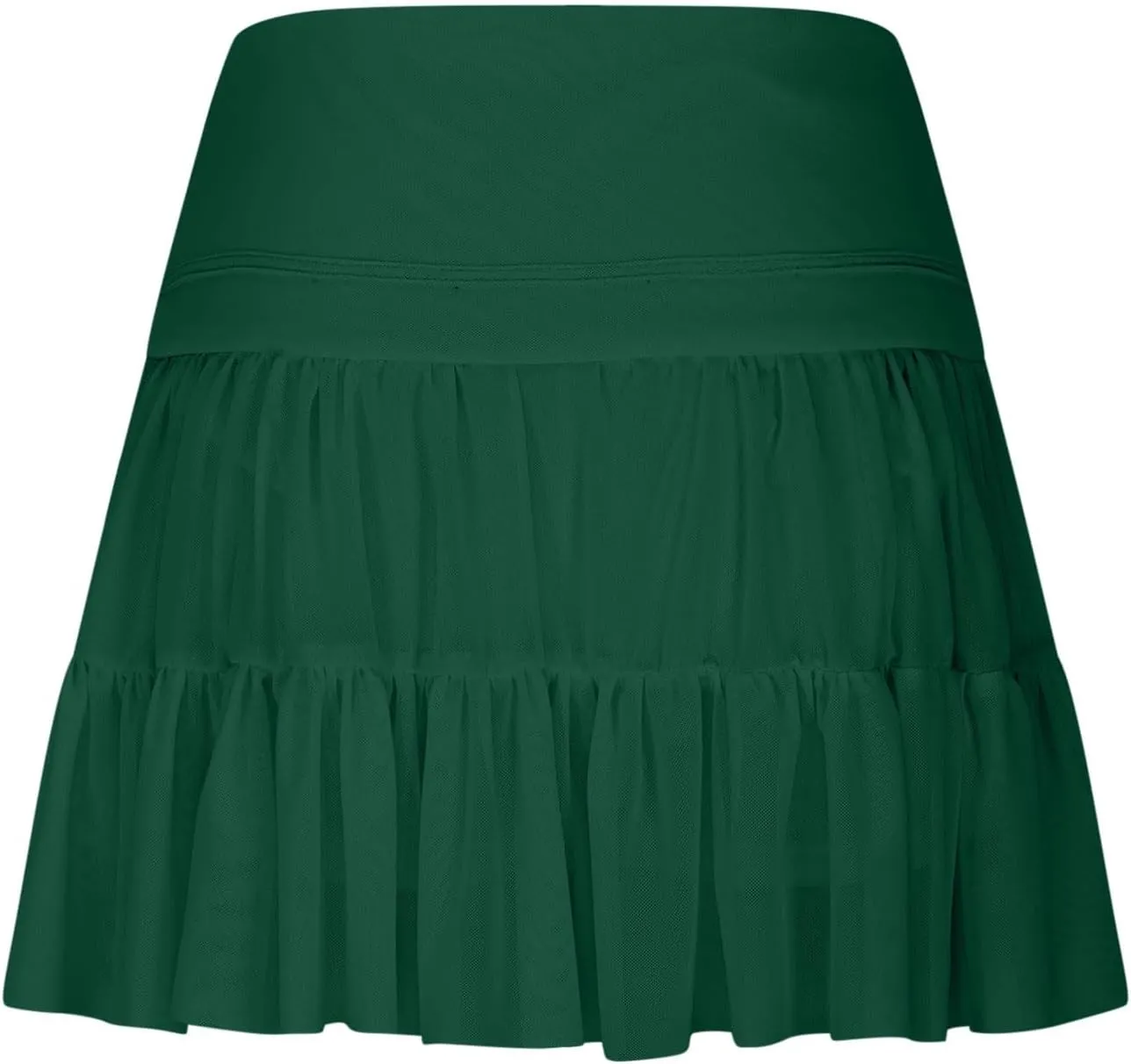 Womens Mini Skirt Flowy Pleated High Waisted Skort Ruffle Tennis Skirts Athletic Skater Golf Skirts with Shorts Pockets